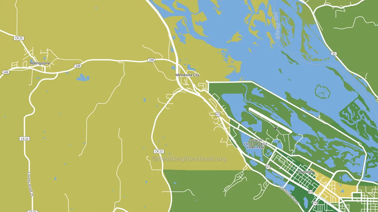 55959, MN block-group voter-turnout map
