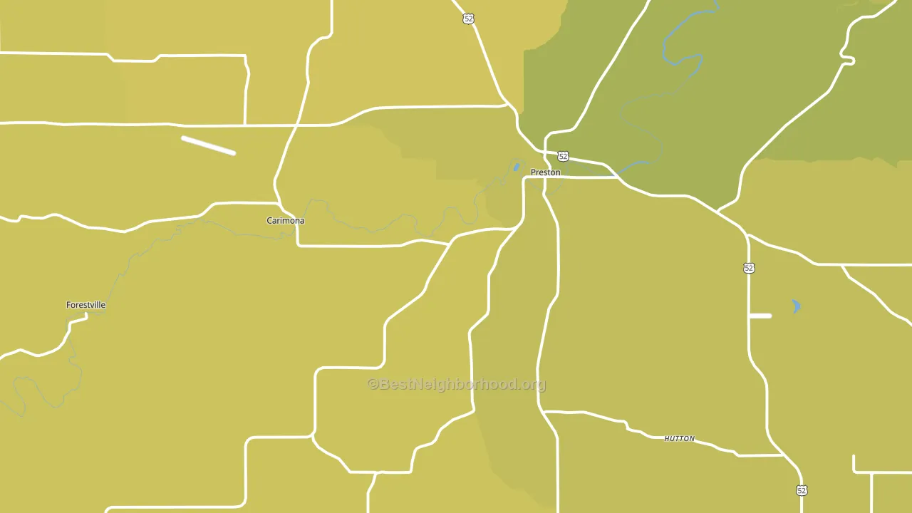 55965, MN block-group voter-turnout map