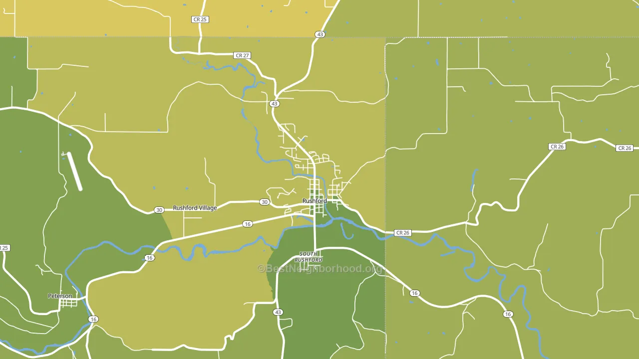55971, MN block-group voter-turnout map