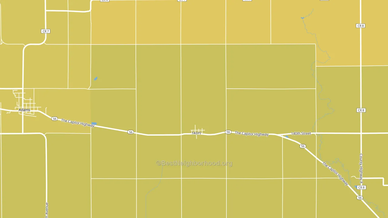 55977, MN block-group voter-turnout map
