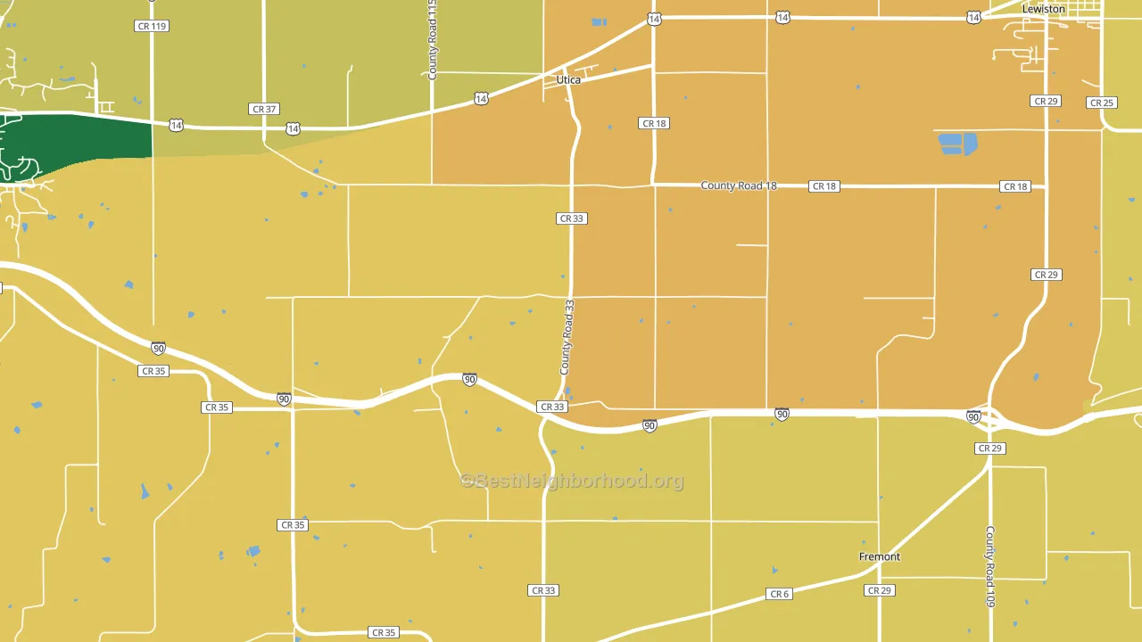 55979, MN block-group voter-turnout map