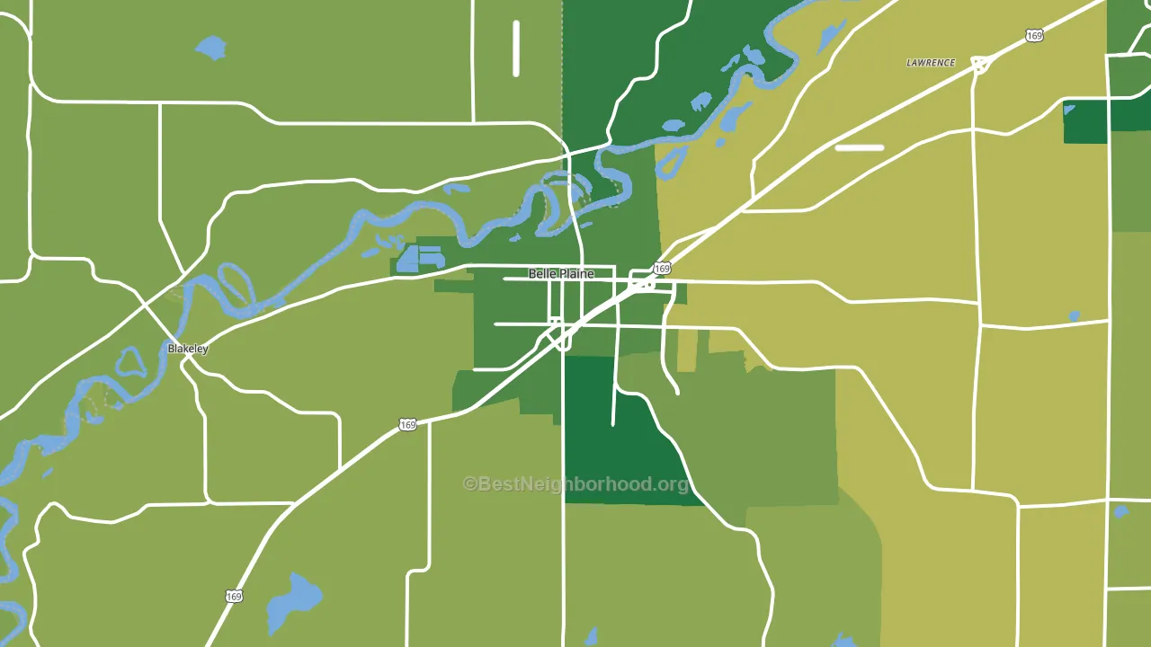 56011, MN block-group voter-turnout map