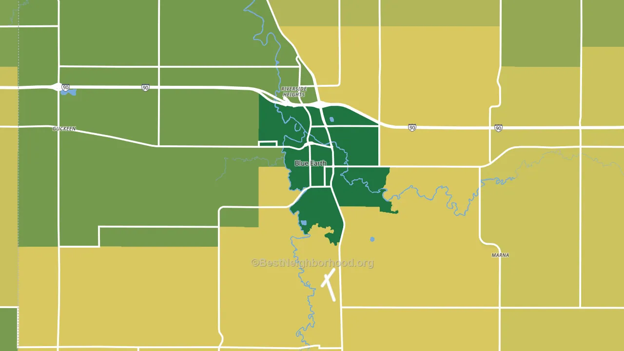 56013, MN block-group voter-turnout map