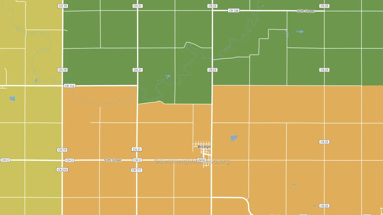 56014, MN block-group voter-turnout map