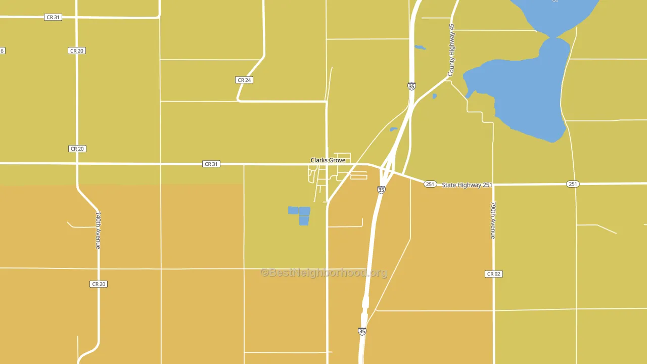 56016, MN block-group voter-turnout map