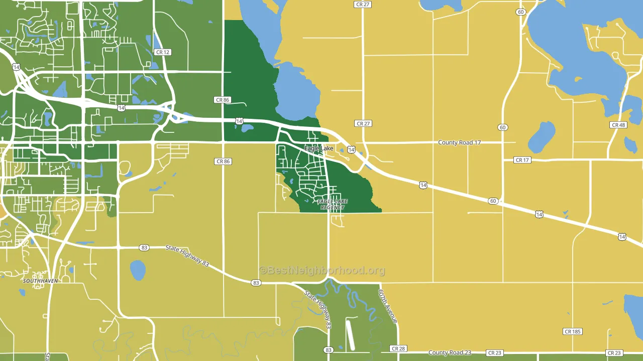 56024, MN block-group voter-turnout map