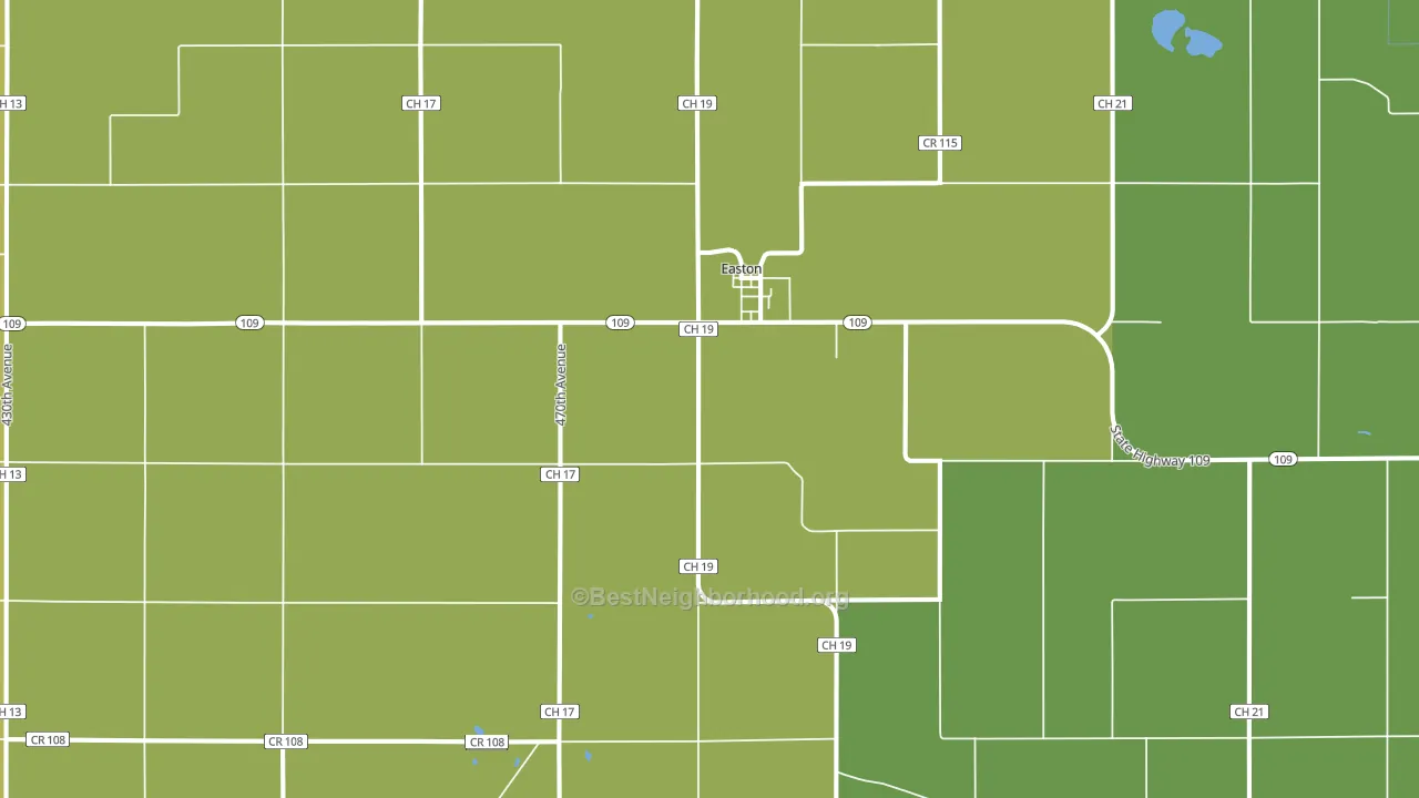 56025, MN block-group voter-turnout map