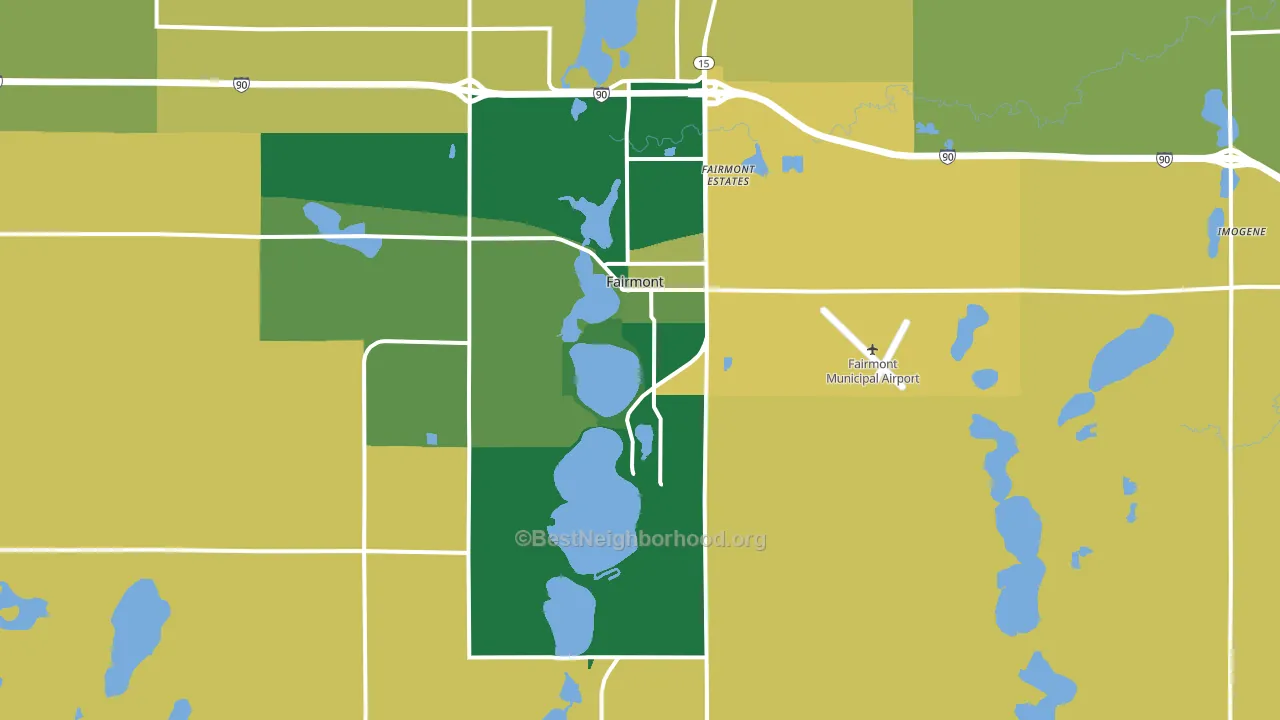 56031, MN block-group voter-turnout map