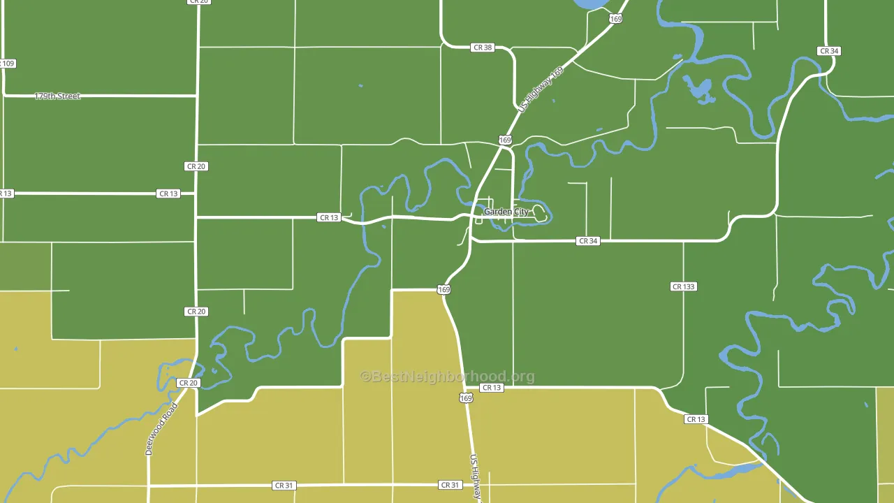 56034, MN block-group voter-turnout map