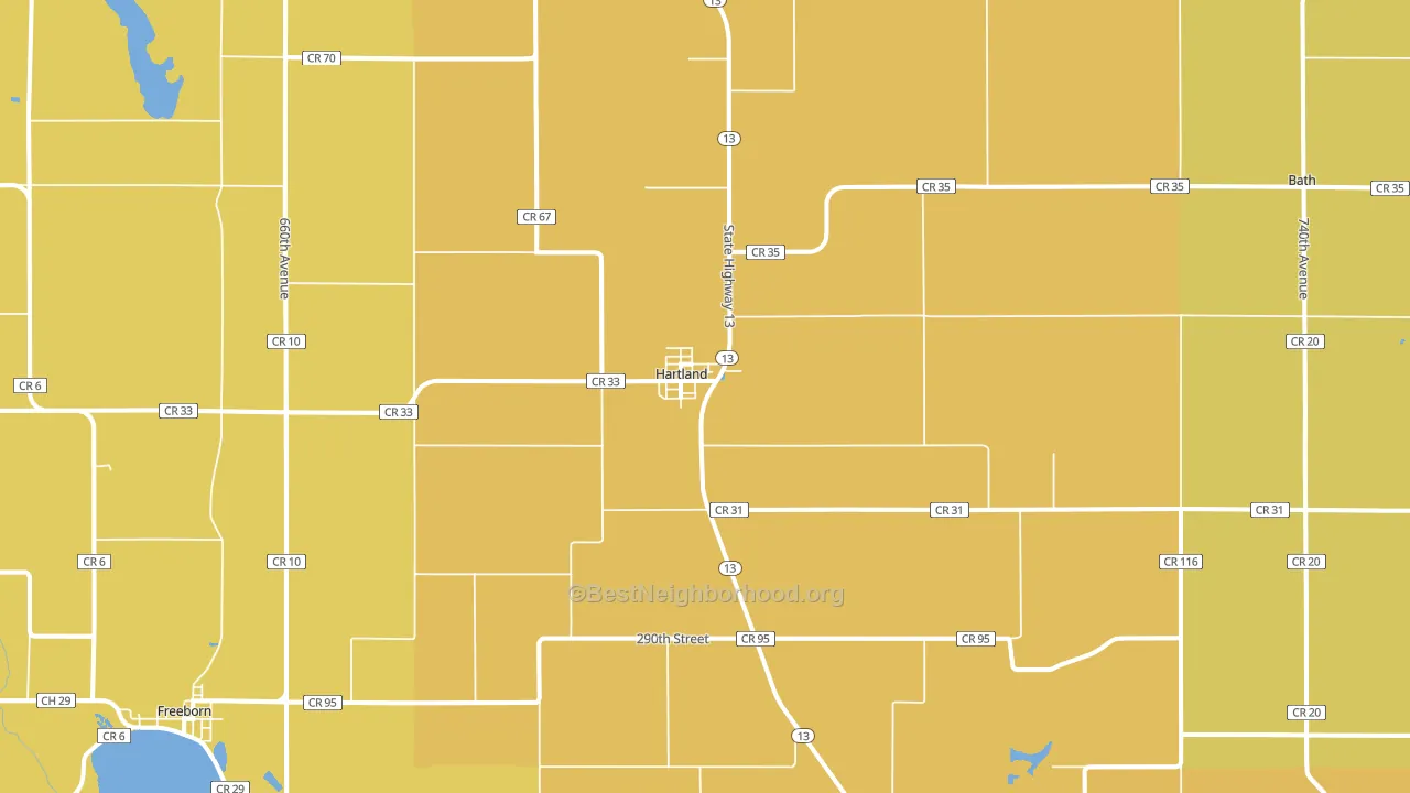 56042, MN block-group voter-turnout map
