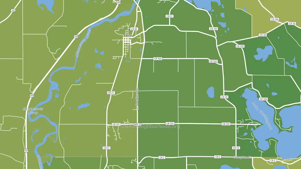 56050, MN block-group voter-turnout map