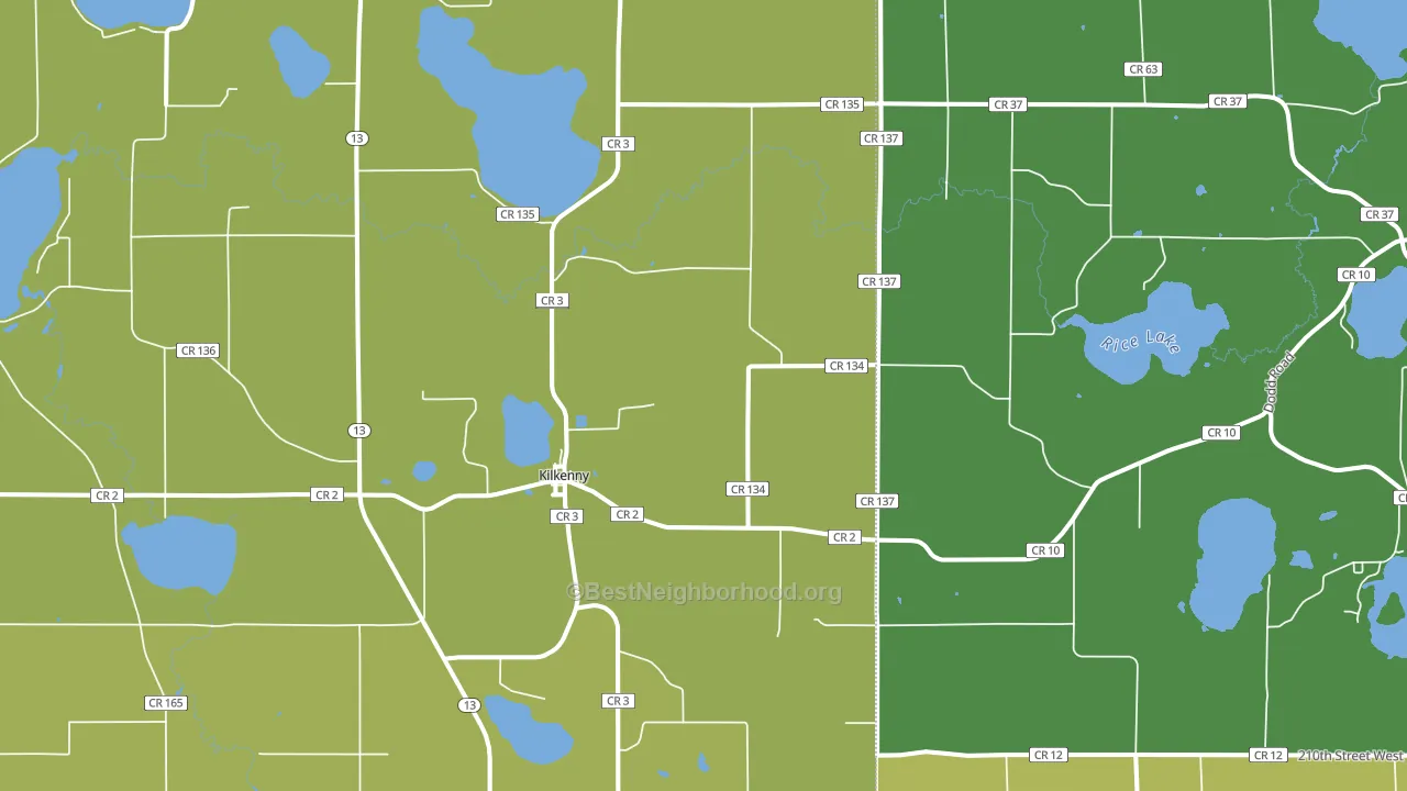56052, MN block-group voter-turnout map