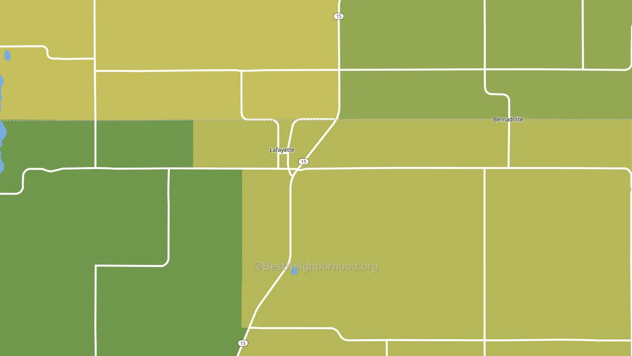 56054, MN block-group voter-turnout map