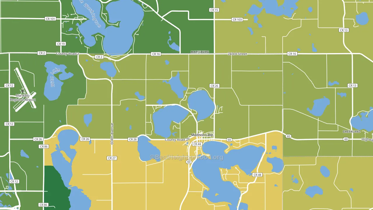 56063, MN block-group voter-turnout map