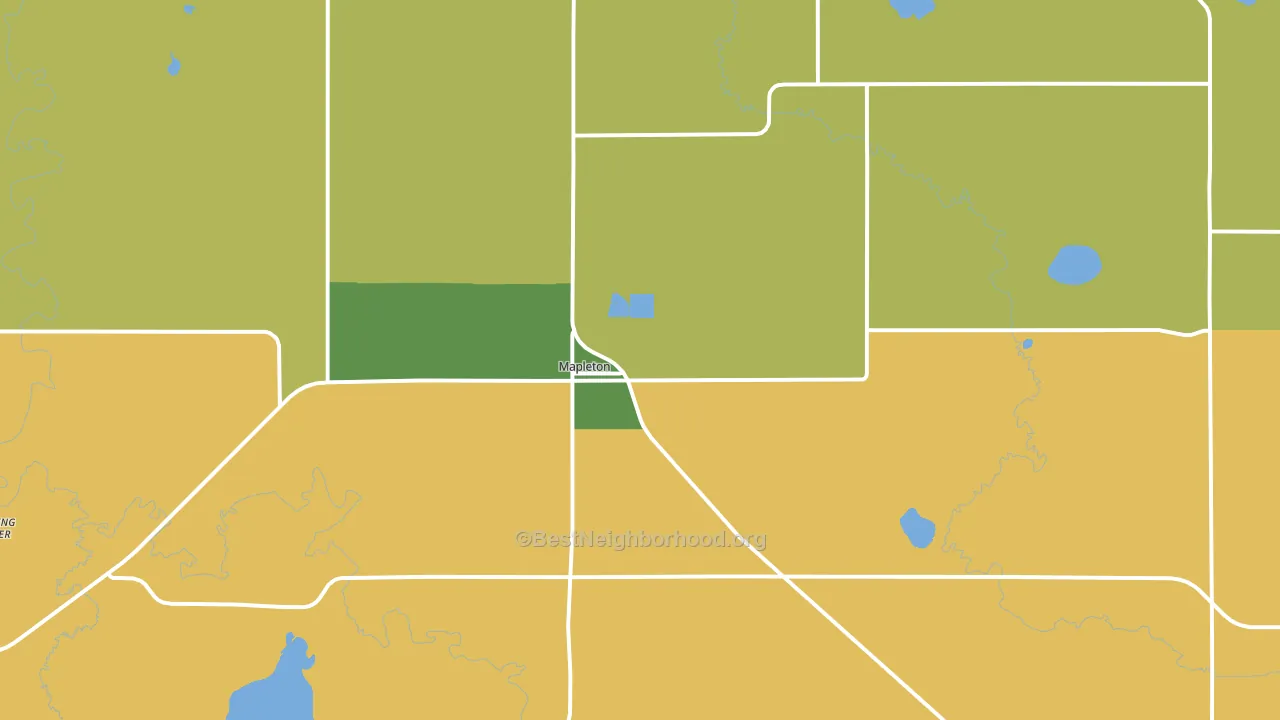 56065, MN block-group voter-turnout map