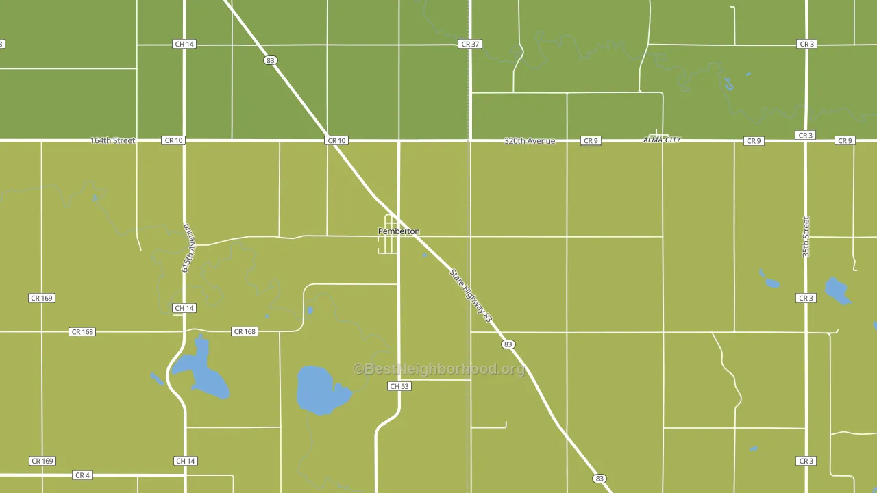 56078, MN block-group voter-turnout map