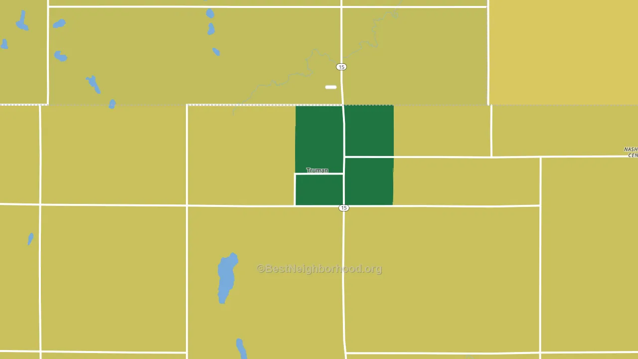 56088, MN block-group voter-turnout map