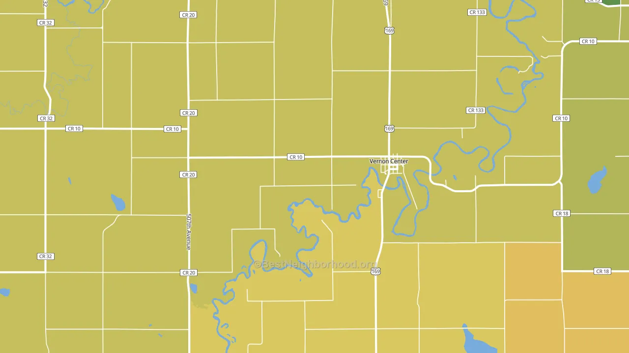 56090, MN block-group voter-turnout map