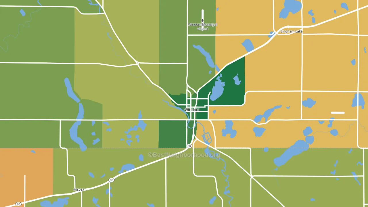 56101, MN block-group voter-turnout map