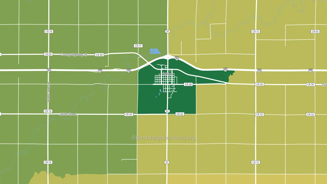 56110, MN block-group voter-turnout map