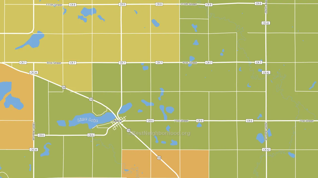 56114, MN block-group voter-turnout map