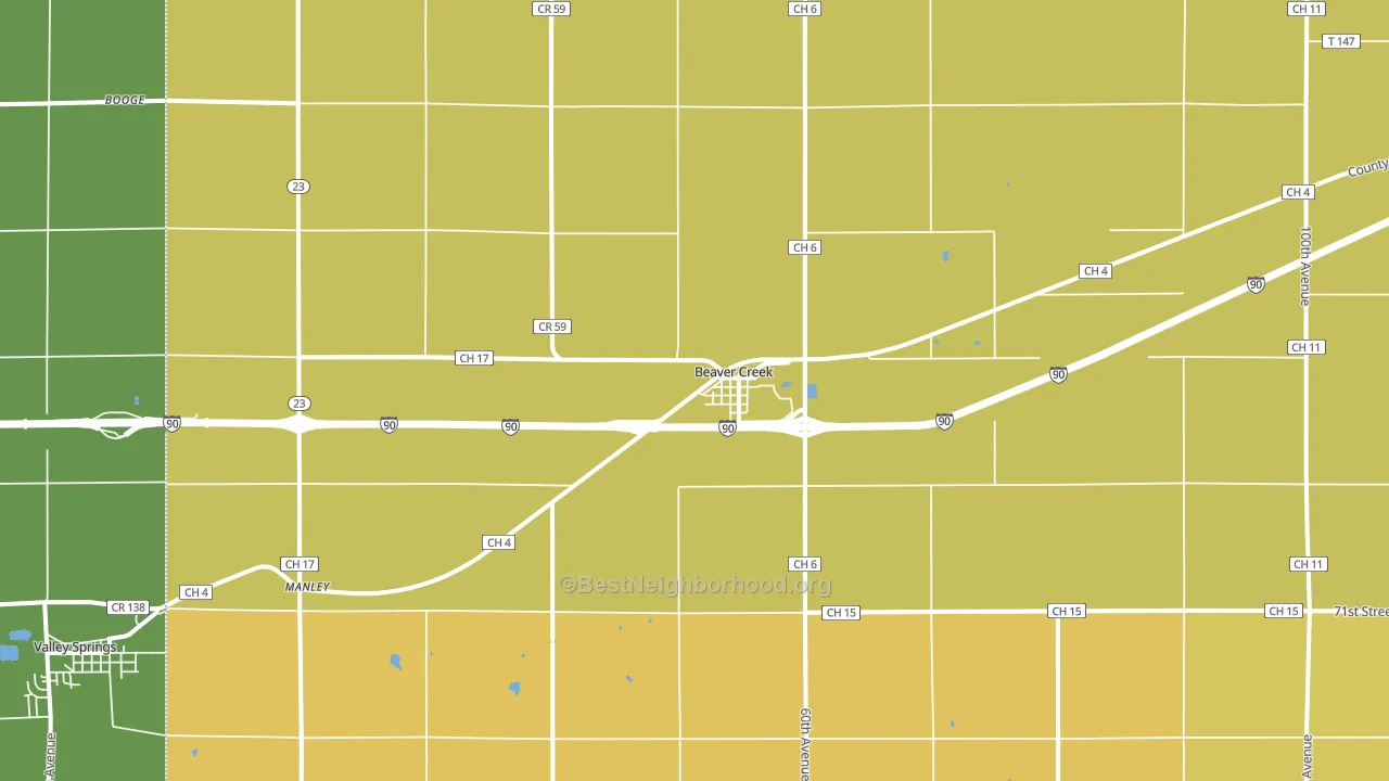 56116, MN block-group voter-turnout map