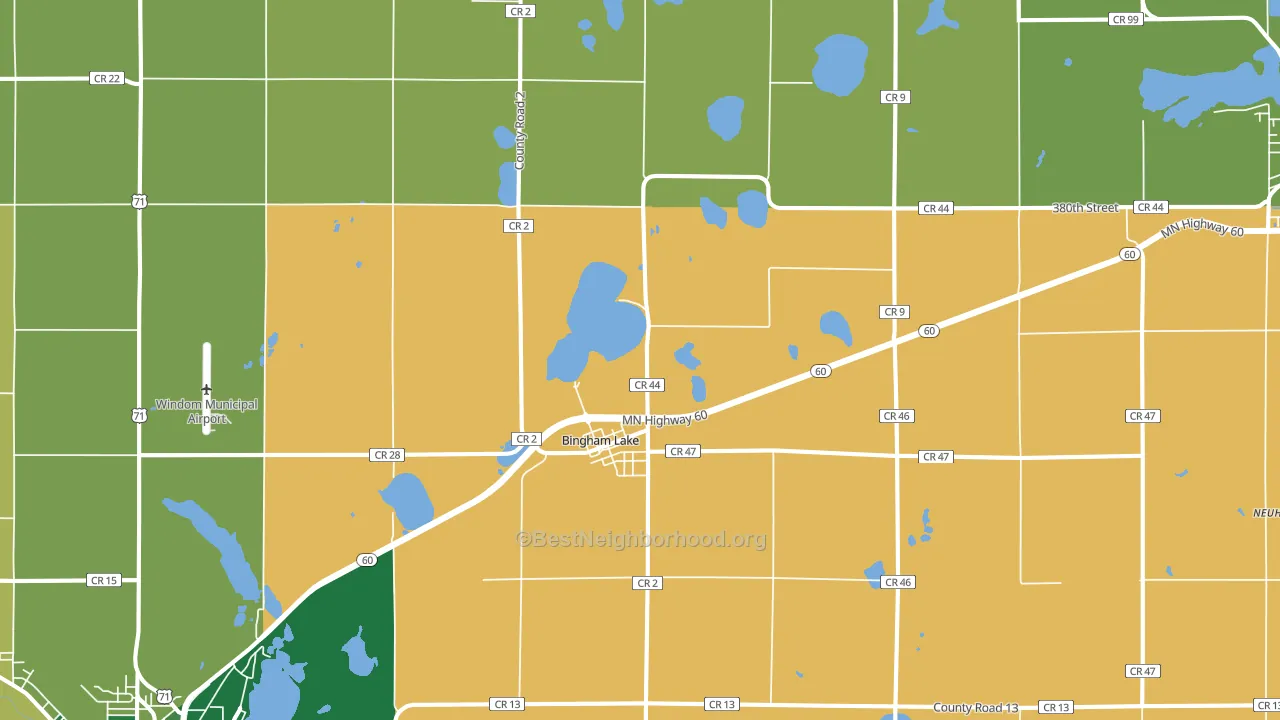 56118, MN block-group voter-turnout map