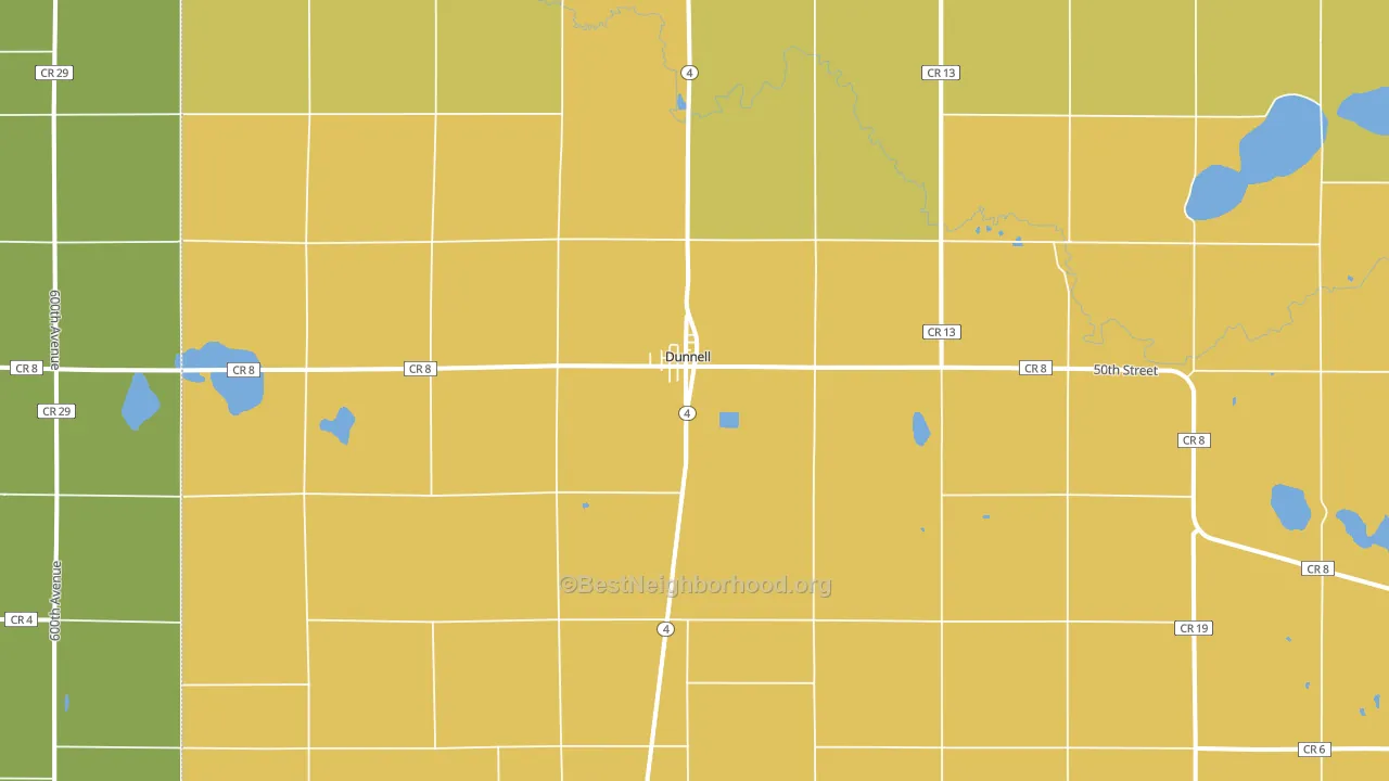 56127, MN block-group voter-turnout map