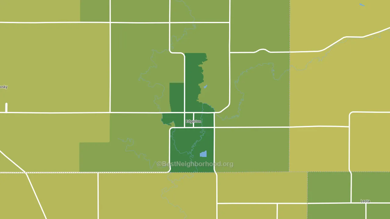 56128, MN block-group voter-turnout map