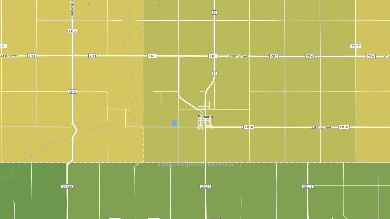 56129, MN block-group voter-turnout map