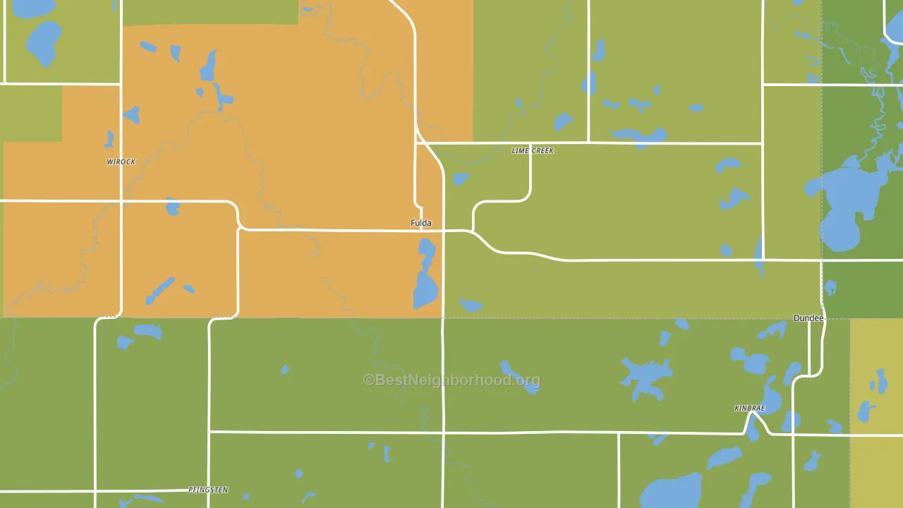 56131, MN block-group voter-turnout map