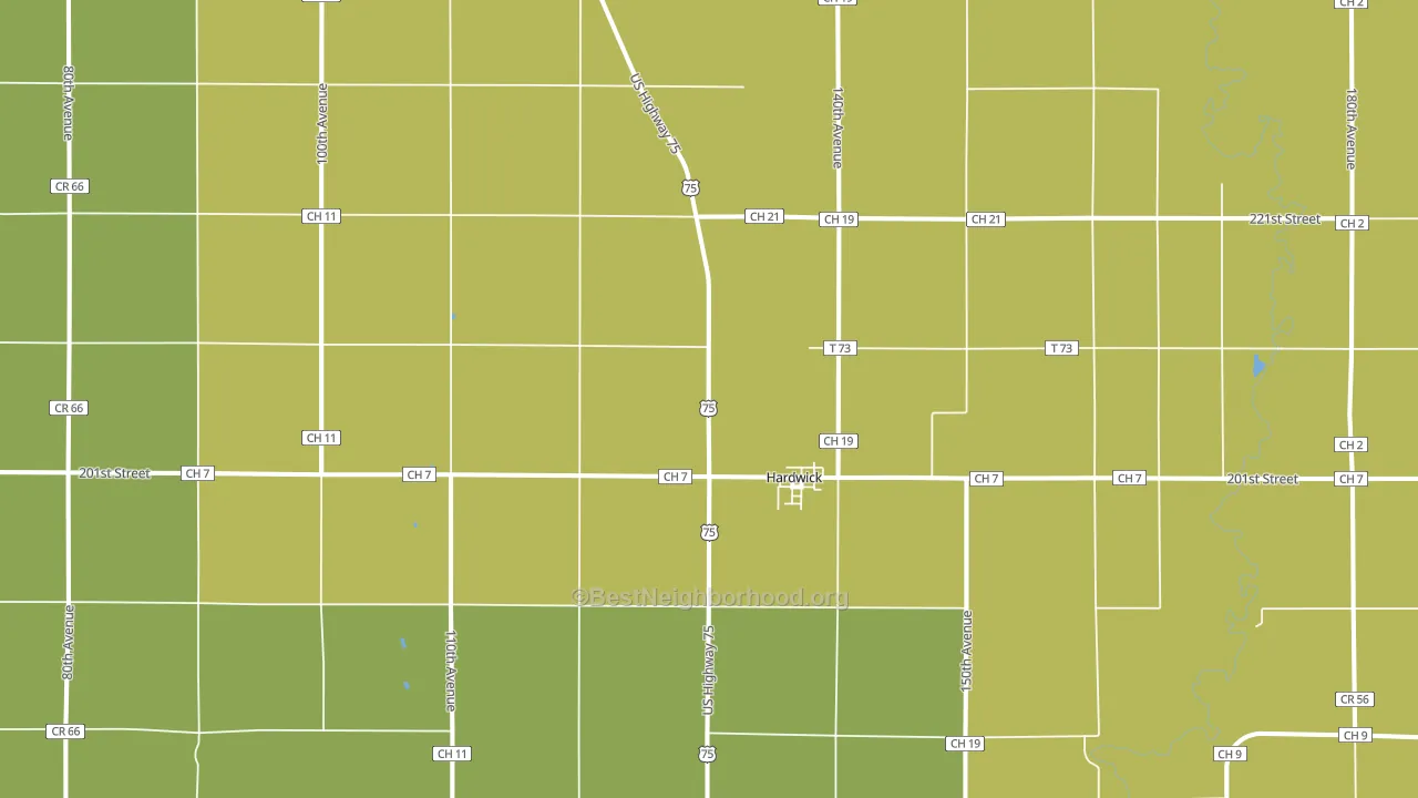 56134, MN block-group voter-turnout map