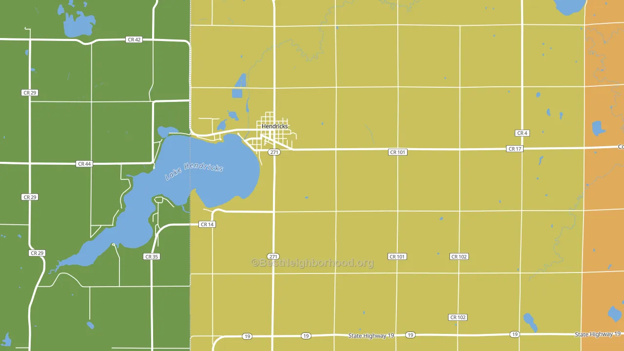 56136, MN block-group voter-turnout map