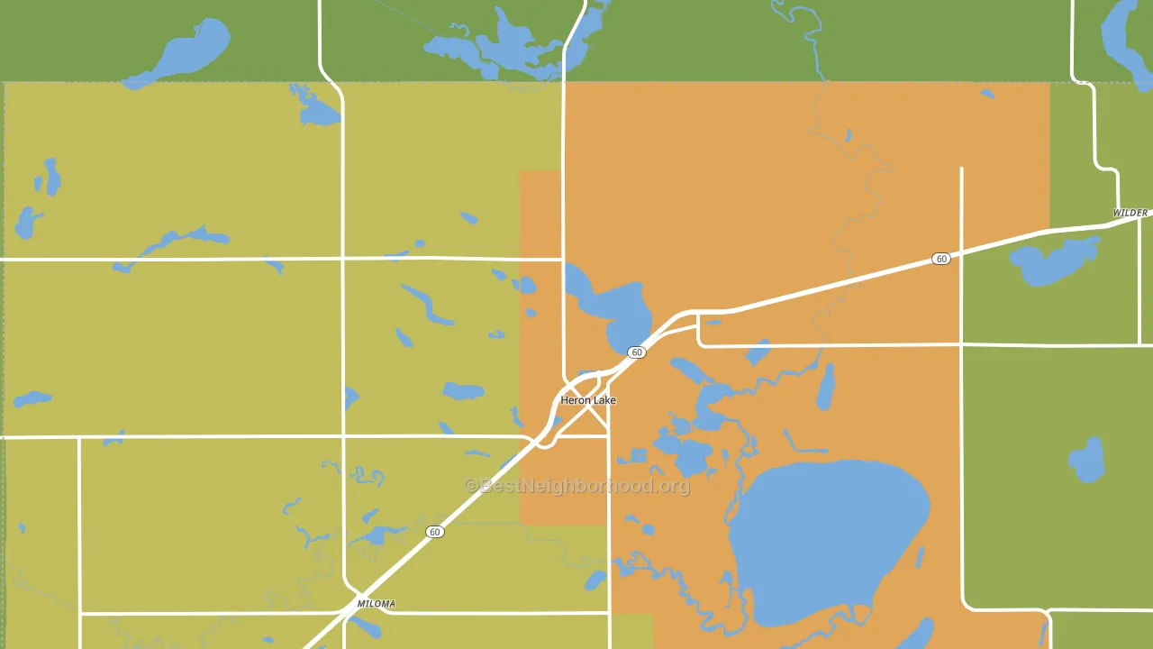 56137, MN block-group voter-turnout map