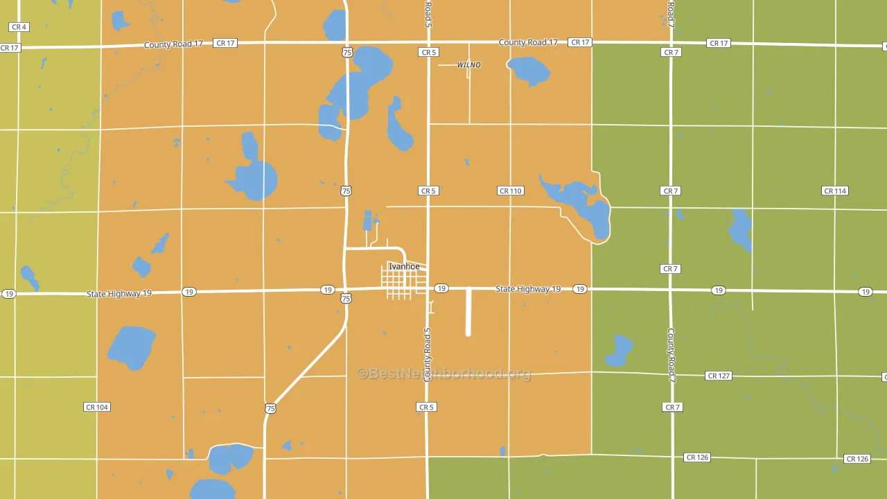 56142, MN block-group voter-turnout map