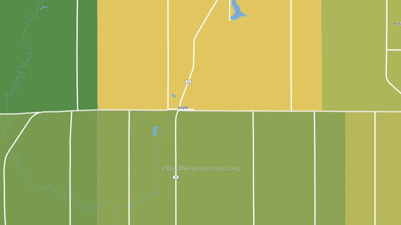 56144, MN block-group voter-turnout map