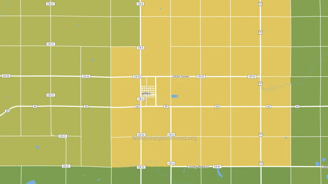 56145, MN block-group voter-turnout map