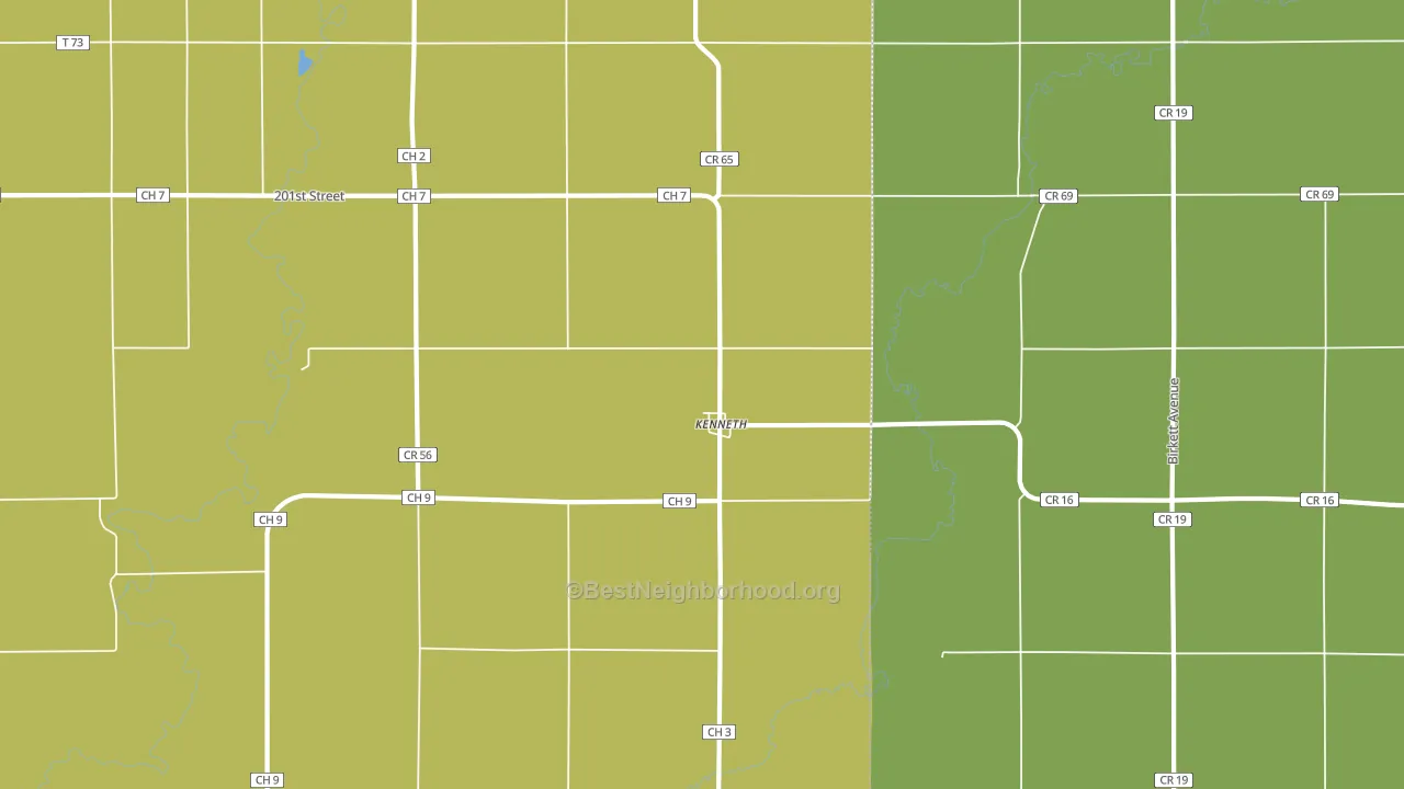 56147, MN block-group voter-turnout map