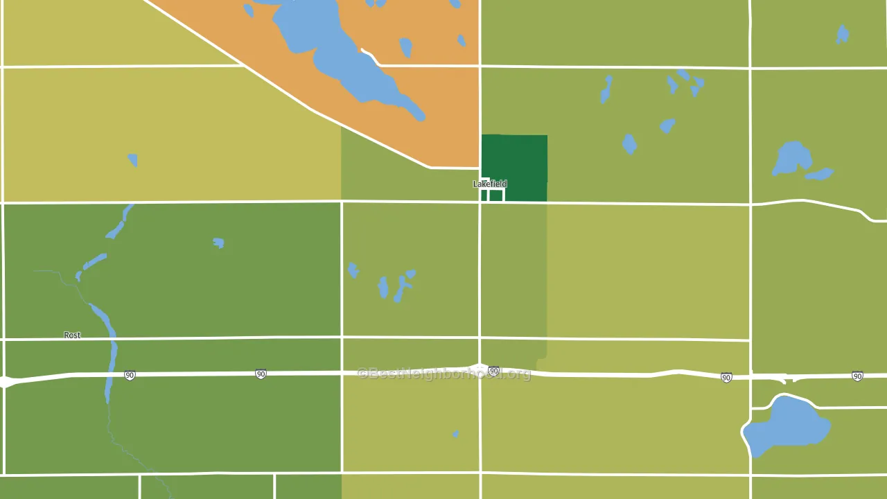 56150, MN block-group voter-turnout map