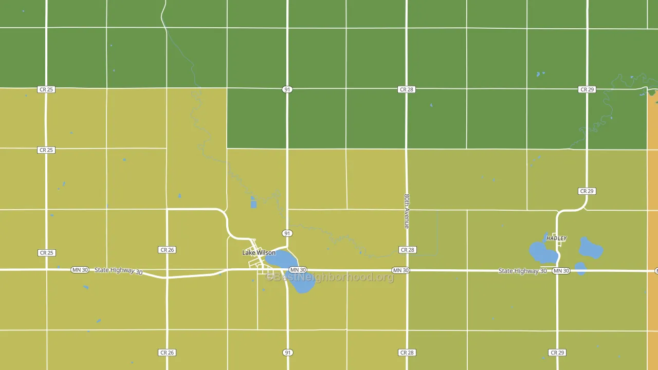 56151, MN block-group voter-turnout map