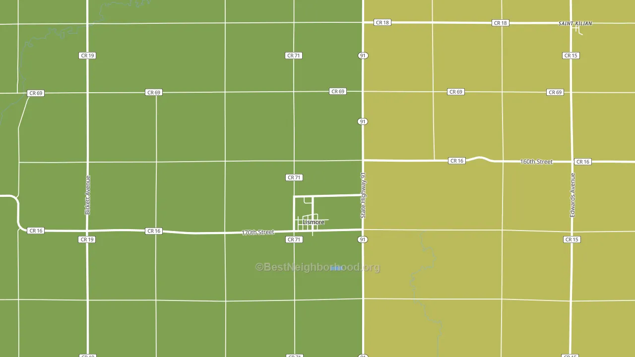 56155, MN block-group voter-turnout map