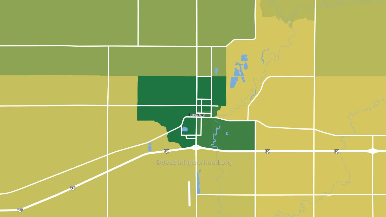 56156, MN block-group voter-turnout map