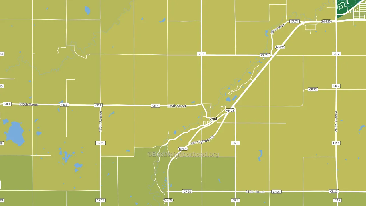 56157, MN block-group voter-turnout map
