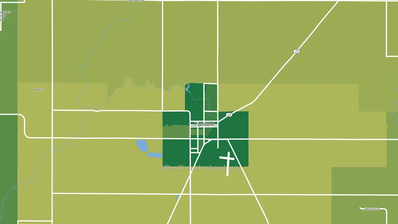 56164, MN block-group voter-turnout map