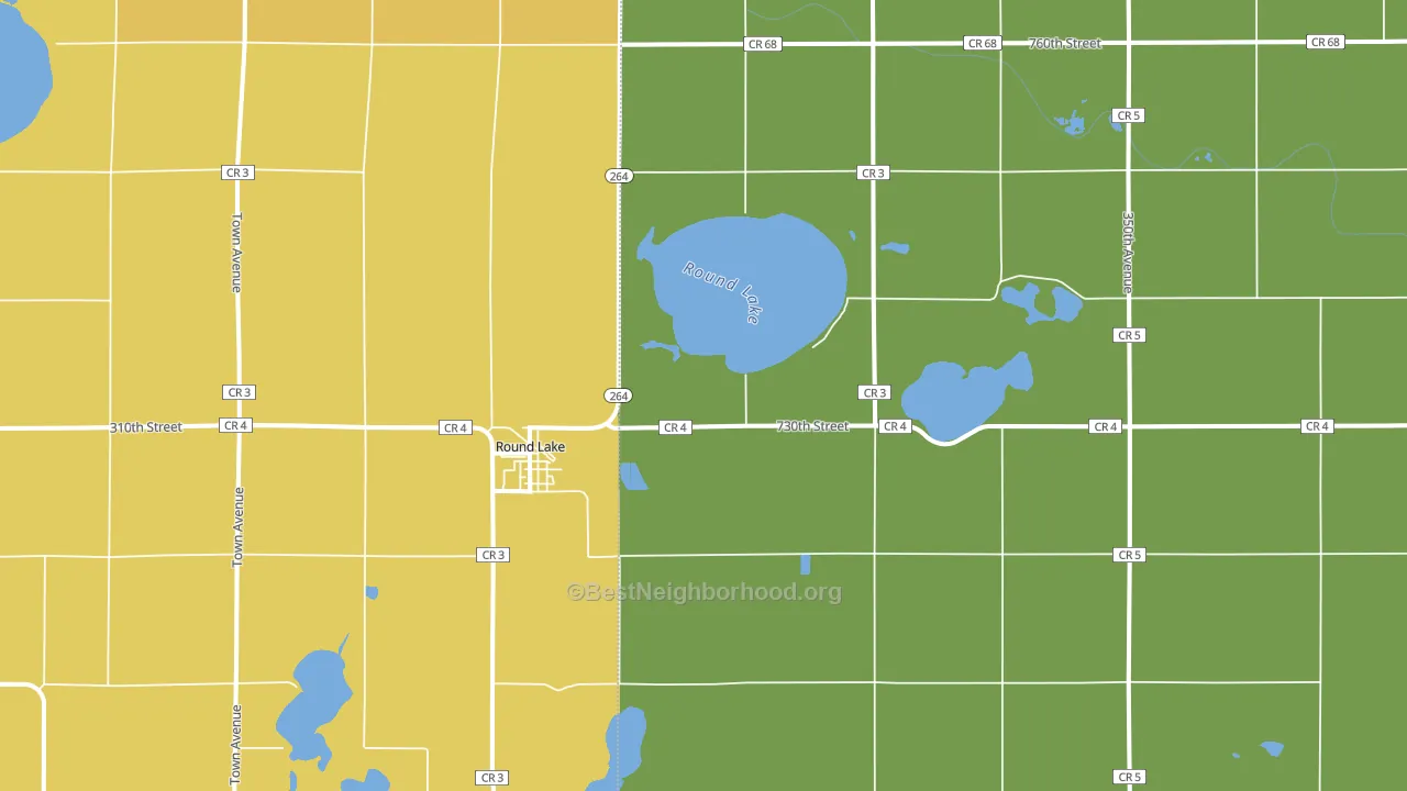56167, MN block-group voter-turnout map
