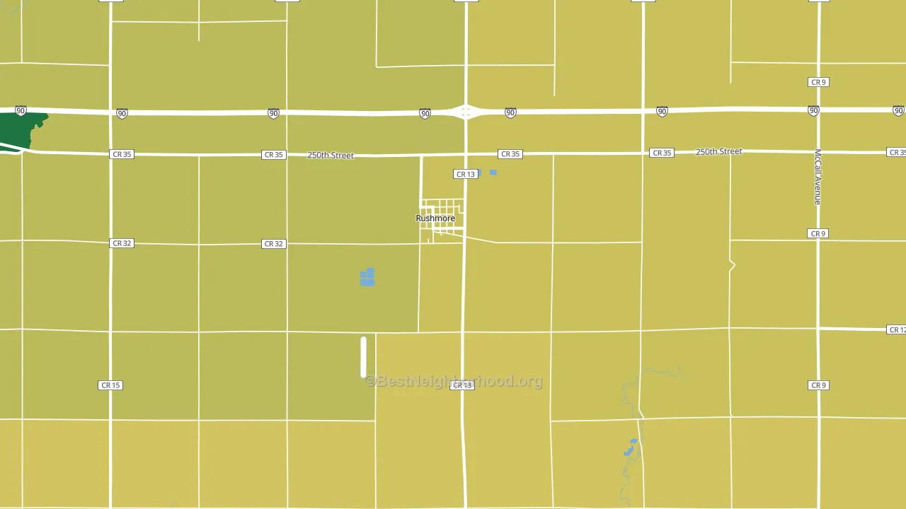 56168, MN block-group voter-turnout map