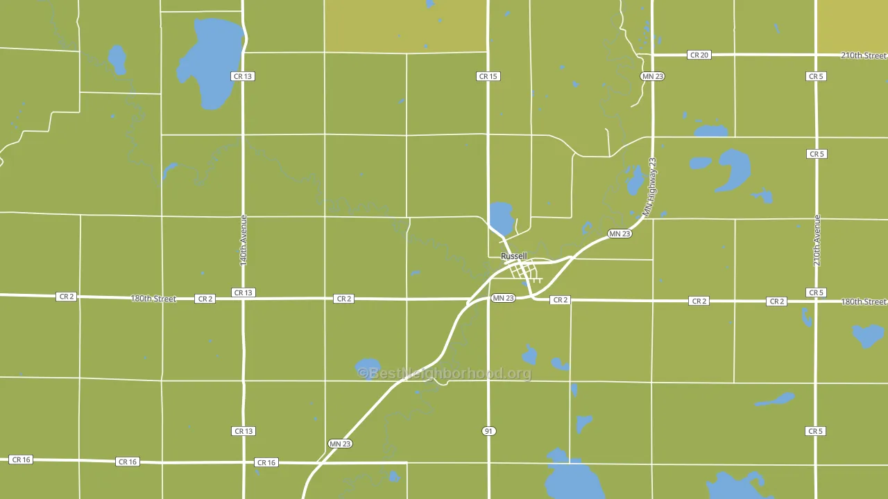 56169, MN block-group voter-turnout map