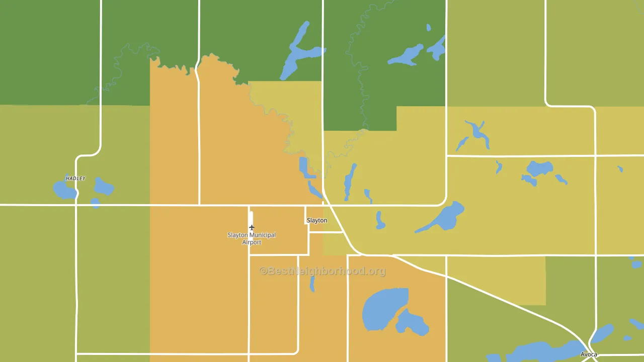 56172, MN block-group voter-turnout map
