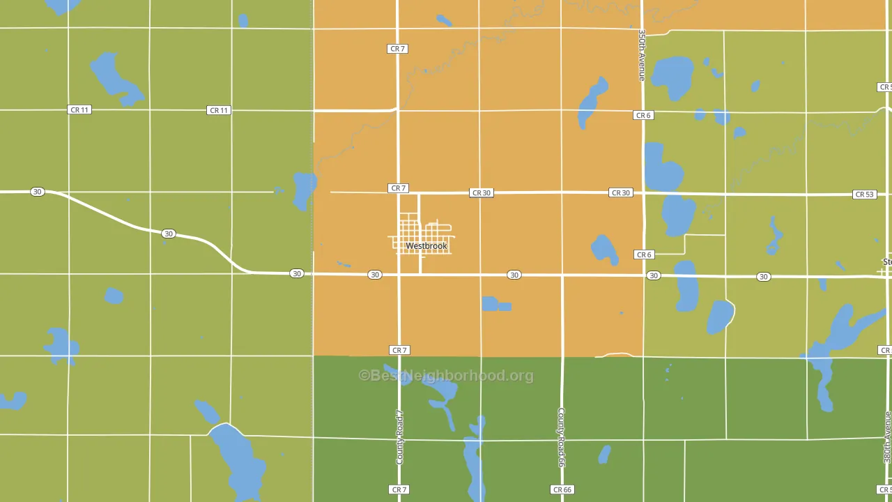 56183, MN block-group voter-turnout map
