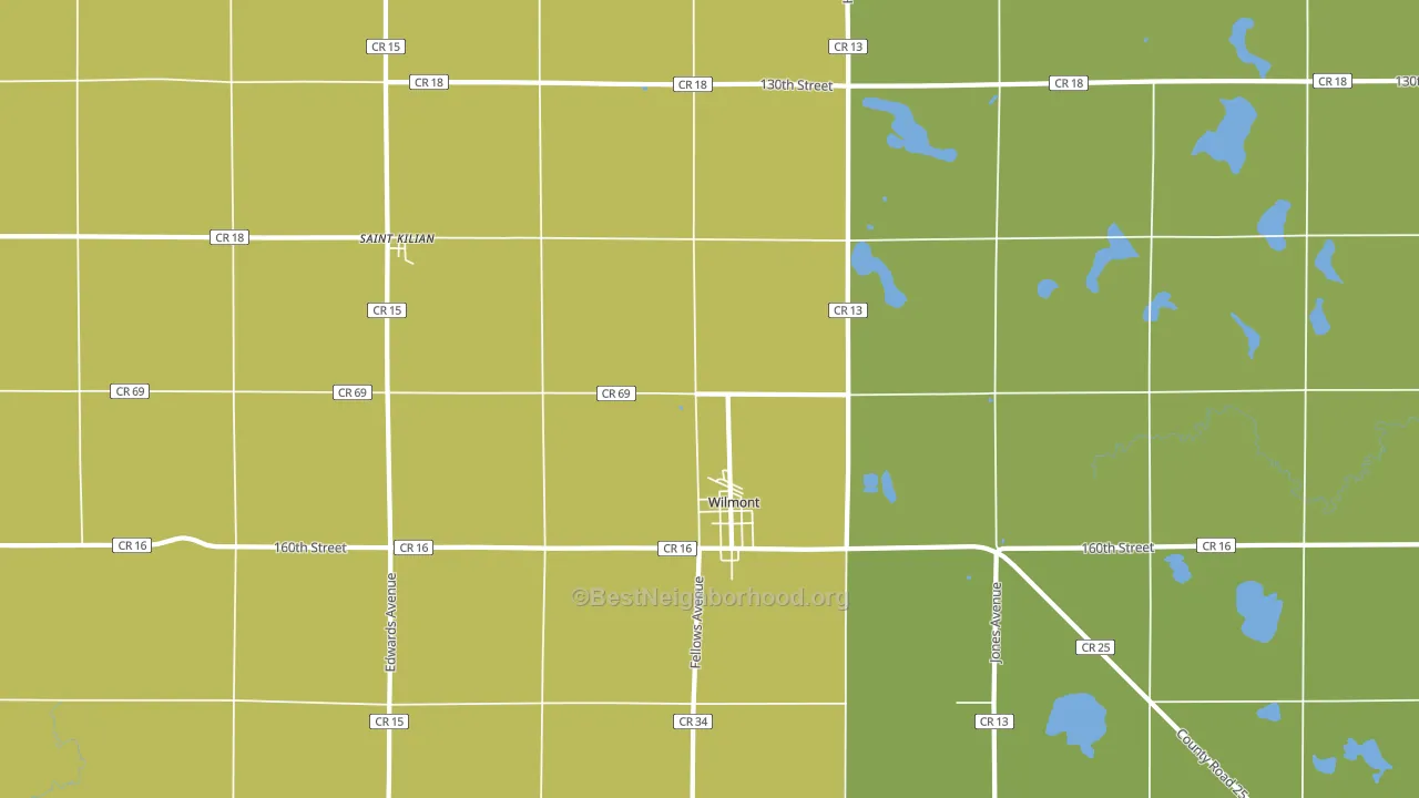 56185, MN block-group voter-turnout map